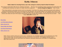 Tablet Screenshot of kathysongs.com